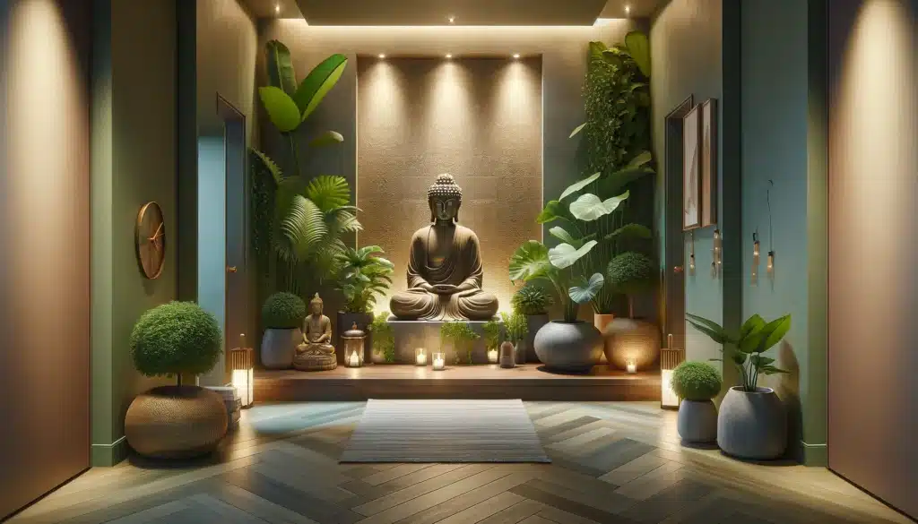 Creating a Welcoming Buddha-Themed Entryway