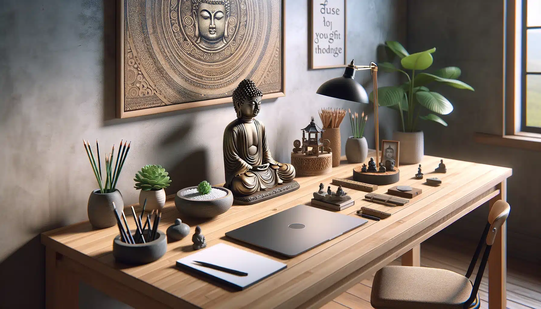 Buddha-Inspired Office